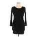 Divided by H&M Casual Dress - Mini: Black Print Dresses - Women's Size X-Large