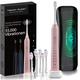 Tristan Auron Sonic Toothbrush 55,000 VPM, 5 Modes, 60 Day Battery, UV Case, 6 Toothbrush Heads Electric Toothbrush, Pink