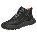 Mens Steel Toe Cap Boots Mens Black Walking Boots Fur Lined Boots Mens Work Boots Slip On Men Suit Shoes Chelsea Work Boot Water Proof Golf Shoes Water Proof Shoes For Men Mens Brown Boat