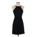 AIKO Casual Dress - Party: Black Solid Dresses - Women's Size X-Small