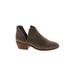 Vince Camuto Ankle Boots: Brown Solid Shoes - Women's Size 7 1/2 - Almond Toe