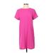 FELICITY & COCO Casual Dress - Shift: Pink Solid Dresses - Women's Size X-Small