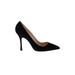 Manolo Blahnik Heels: Pumps Stilleto Cocktail Party Black Solid Shoes - Women's Size 40.5 - Pointed Toe