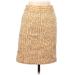 J.Crew Factory Store Formal Skirt: Orange Tweed Bottoms - Women's Size Large