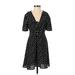 Volcom Casual Dress: Black Polka Dots Dresses - Women's Size X-Small