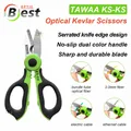 TAWAA KS-K2 Portable Fibre Optique Kevlar Cutter Dentelé Kevlar Ciseaux Lame En Acier Inoxydable