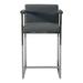 Hokku Designs Quasha Silver & Dining Chair Bar Stool for Kitchen Metal in Gray | 36.2 H x 23.6 W x 18.5 D in | Wayfair