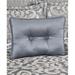 Rosdorf Park Khaysen Textured Throw Pillow Polyester/Polyfill in Gray | 15 H x 20 W x 15 D in | Wayfair DB40BDC268C943059F124AA64D9FA595