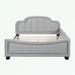 House of Hampton® Jhaden Upholstered Daybed Plastic in Gray | 34 H x 56.3 W x 80 D in | Wayfair D8CE2E02A5934D8C86E3E1976A14A147