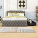 Wildon Home® Dyonte Platform Storage Bed Wood & /Upholstered/Linen in Gray | 43 H x 64 W x 83 D in | Wayfair 3F89152F840F44ACB70FF3C8E5CF6AC0