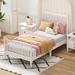 Red Barrel Studio® Layanne Platform Bed Wood in White | 44.9 H x 40.7 W x 80 D in | Wayfair 99B417D14A824AE594CC3833491BB50C