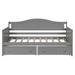 Red Barrel Studio® Brigitt Solid Wood Daybed in Gray | 35.4 H x 42.3 W x 78.2 D in | Wayfair 76B1F975D39F4D6DB29B7EA290FE8B71