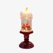 The Holiday Aisle® 10.8“H Acrylic LED Candle w/Cardinals - LED, Water Spinning Glitter | 10.8 H x 4.5 W x 4.5 D in | Wayfair