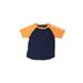 Nautica Short Sleeve T-Shirt: Orange Print Tops - Kids Boy's Size 7