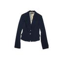 Elisabetta Franchi Blazer Jacket: Short Blue Print Jackets & Outerwear - Women's Size 42