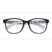 Unisex s square Black Plastic Prescription eyeglasses - Eyebuydirect s Warren