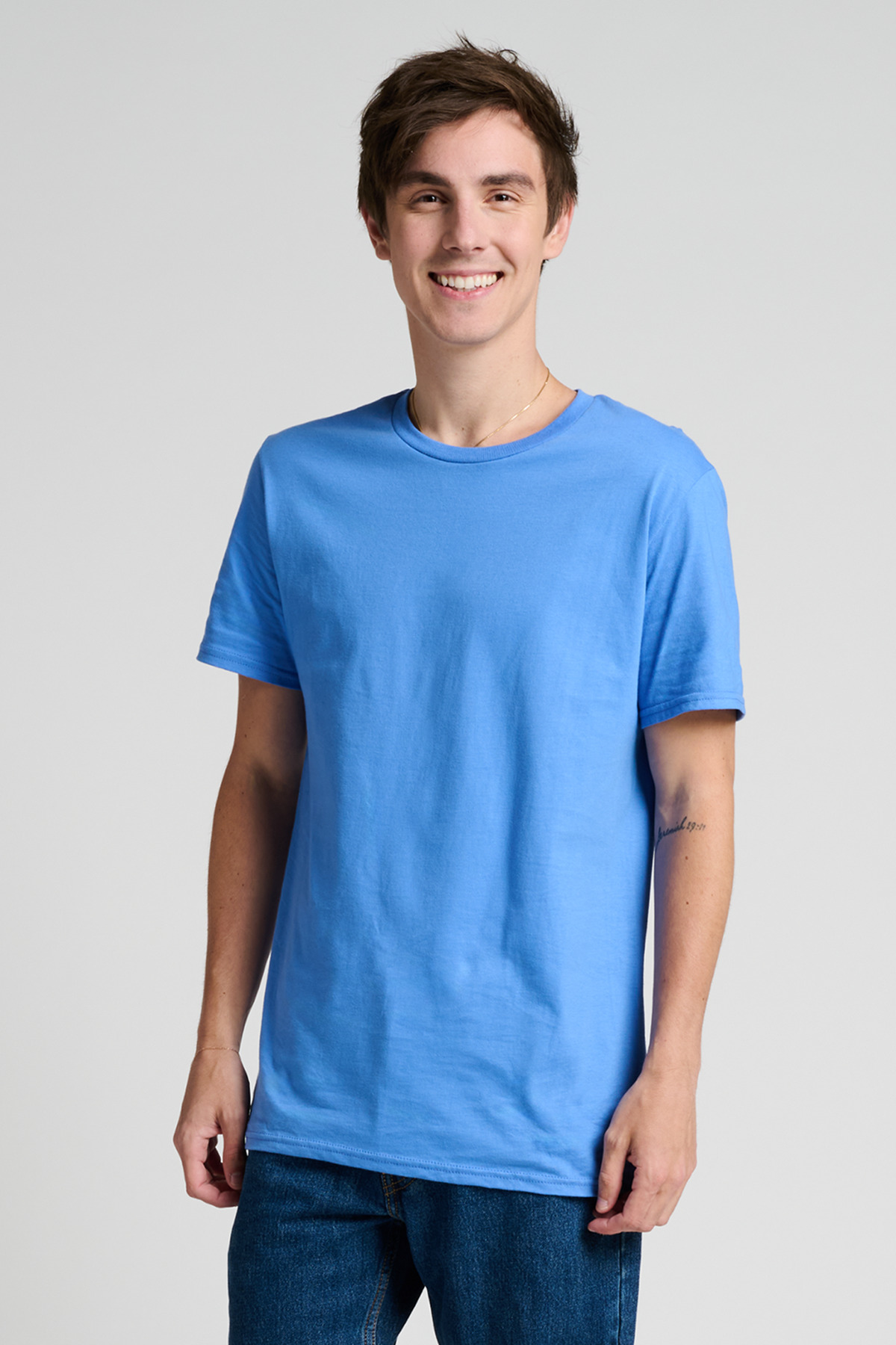 Jerzees 570MR Premium T-Shirt in Periwinkle Blue size XL