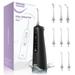 Sejoy Cordless Water Flosser for Teeth Professional Dental Oral Irrigator 4 Modes with 300ml Water Tank 8 Jet Tips LED Display IPX7 Teeth Cleaner Portable for Travel Home Office Black