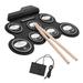 Shinysix Electronic Drum Silicon Drum Set Pads Drumsticks Pedals 7 Drum Pads Drum Kit 7 Set Drum Kit Pedals Children Kids USB Roll-Up Silicon Size USB Roll-Up Drum Set Drum Kit 7 Drum Drum pad