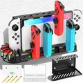 Switch Wall Mount with Joy-Con Charger Bundle Kit for Switch & Switch OLED