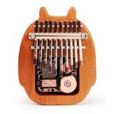 Pristin Thumb piano Musical Cartoon Cute Music Box Party Portable Musical Cartoon Party Sapele Wood Piano 10 Portable 10 Portable Musical Box Party Sapele Thumb Piano limba Piano Music Box HUIOP