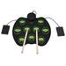 Btuty Electronic Drum Set Digital Roll- Sensitive Practice Drum Kit 9 Drum Pads 2 Foot Pedals for Kids Children Beginners (No Speakers)