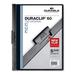 Durable DuraClip Report Cover Clip Fastener 8.5 x 11 Clear/Black 25/Box (221401)