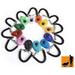 Rocutus 12 Pieces Colorful Dog Clicker Pet Dog Training Clicker Clicker Training for Dogs Pet Trainer Clicker with Wrist Strap Training Clicker Pet Training Ring Train Dog Cat Horse Pets