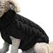 XIAN Simple Warm Cat Dog Sweater Turtleneck Knitted Pet Costume Autumn Winter Clothes For Dogs Cats In Cold Season Black XL