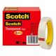 Scotch Brand Transparent Tape Engineered for Office and Home Use 3/4 x 2592 Inches 3 Inch Core Boxed 2 Rolls (600-2P34-72) Clear