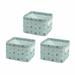 3PCS Small Collapsible Basket Desktop Organizer Foldable Cosmetic Clothing Socks Sundry Storage Basket Student Dormitory Office Storage Desk Storage Frame Desktop Trashcan 8 X6.5 X5