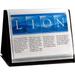 Lion Flip-N-Tell Display Book-N-Easel Letter 20 Double Sided Pocket Horizontal 1 Easel Display Book (39008-H)