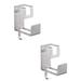 2 Pcs Storage Shelves Hat Hanger Space Saving Hangers for Clothes Wall Mount Clothes Hanger Sundries Wall Hook Household Washbasin Hanger Basin Rack Washbasin Stand Wall Hanging Stainless Steel