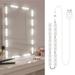 Htovila Lamp string 18LEDs Dimmable USB Cable LED Mirror 18LEDs Dimmable Mirror Mirror USB Mirror USB Cable Dimmable Vanity Cable LED Mirror Vanity Mirror Vanity Mirror Mirror