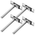 4 Pcs Partition Bracket Metal Shelf Decorative Shelf Brackets L Brackets Heavy Duty Shelf Mounting Brackets