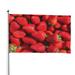 Kll Strawberry Red Flag 4x6 Ft Parade Party Flag Outdoor Flag Decorative Flag Banner Flags Garden Flag Home House Flags