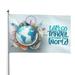 Kll Let S Go Travel Around The World Flag 4x6 Ft Parade Party Flag Outdoor Flag Decorative Flag Banner Flags Garden Flag Home House Flags