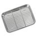 Strainer Grill Pan Food Tray Plate Barbecue Serving Baking Pans Roasting Snack Bakeware Stainless Steel Toaster