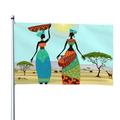 Kll African Women In Mountain Landscape Flag 4x6 Ft Parade Party Flag Outdoor Flag Decorative Flag Banner Flags Garden Flag Home House Flags
