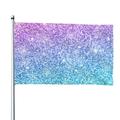 Kll Multicolor Glitter Flag 4x6 Ft Parade Party Flag Outdoor Flag Decorative Flag Banner Flags Garden Flag Home House Flags