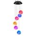 Pristin Outdoor lamp Wind Chime Lamp Solar Powered Wind Lamp Ball Outdoor Powered Wind Chime Ball Outdoor Decoration QISUO HUIOP Outdoor Solar dsfen Chimes