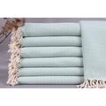 Personalized Turkish Towel Organic Towel Mint Diamond Towel 40x71 Inches Personalized Gifts Warm Towel Bridesmaid Peshtemal Yoga Towel