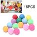 Weloille 15Pcs/Pack Colored Ping Pong Balls 40mm Entertainment Table Tennis Balls for Kids Pong Balls DIY Games Fun Arts and Learning Activities