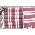 Custom Beach Towel Monogram Beach Towel Burgundy Towel Striped Towel 40x71 Inches Bridesmaid Box Towel Warm Towel Camping Towel