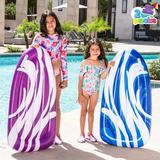 Syncfun 2 Packs Inflatable Boogie Boards for Kids Pool Floating Slides Board Learn to Swim Summer Water Toys for Kids and Toddlers