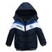 Frostluinai Savings Clearance 2023! Winter Coats for Kids Baby Boys Girls 2023! Toddler Kids Baby Boys Girls Winter Stripe Jacket Zipper Hooded Windproof Coat Infant Outerwear