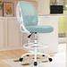 Coolhut Drafting Chair Tall Office Chair Standing Desk Chair Office Drafting Chair with Lumbar Support and Adjustable Footrest Ring 300lbs Light Blue