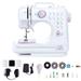 Portable Sewing Machine for beginners Mini Electric Sewing Machine with 12 Built-in Stitches 2 Speed Foot PedalLight Storage Drawer