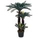 vidaXL Artificial Plant Cycas Palm with Pot Green 49.2