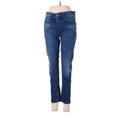 G-Star RAW Jeans - Mid/Reg Rise Skinny Leg Boyfriend: Blue Bottoms - Women's Size 28 - Dark Wash